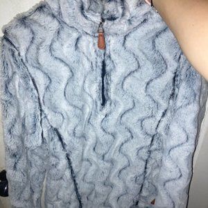 Women's size medium Simply Southern Sherpa Zip Up pull over.